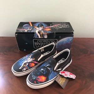 Vans - Brand New Star Wars A New Hope Classic Slip-On Shoes Size 6M / 7.5W RARE